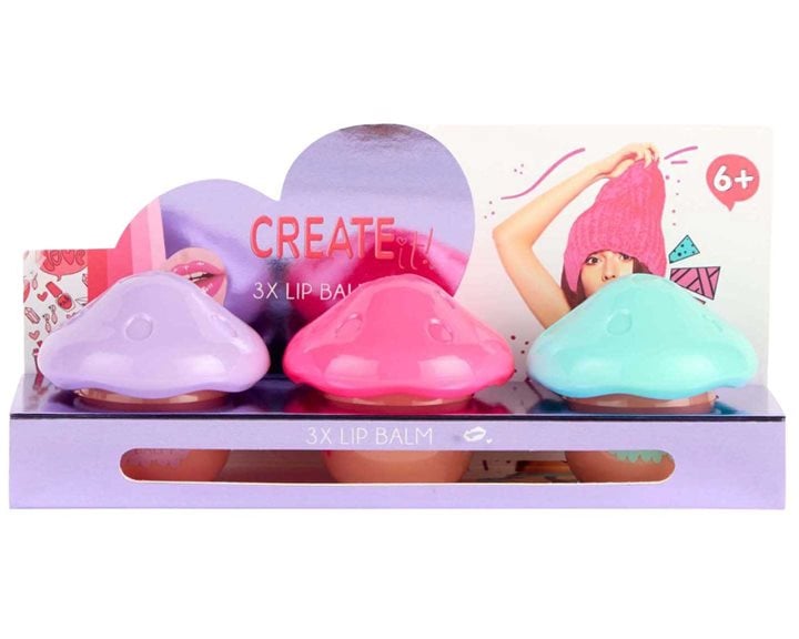 Creatit! Σετ Lip Balm Μανιτάρι 3τμχ