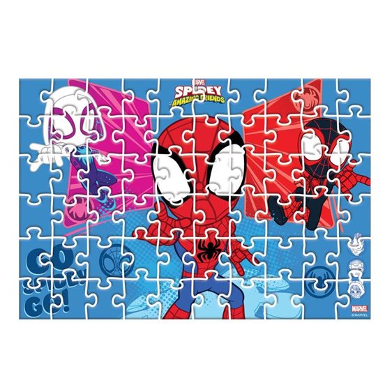 Παζλ Foil 60τμχ σε κύλινδρο 48χ33 Spidey 000508689
