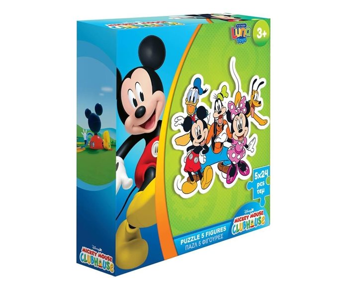 Παζλ 5 Φιγούρες 24τμχ 26χ26χ6.5 Disney 000565612