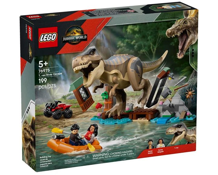 LEGO Jurassic World Απόδραση Στον Ποταμό Με Τον Φοβερό T. Rex 76975