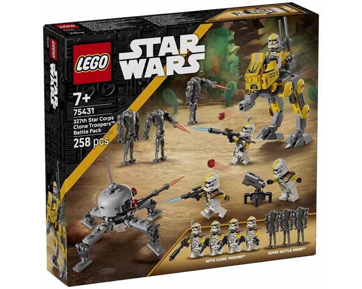 LEGO Star Wars Πακέτο Μάχης με Στρατιώτες Κλώνους του 327ου Σώματος 75431