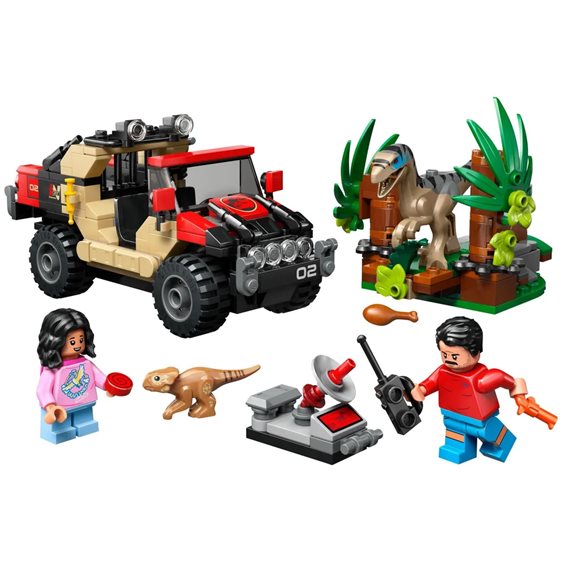 LEGO Jurassic World Διαφυγή Από Ράπτορα Με Εκτός Δρόμου Όχημα 76972