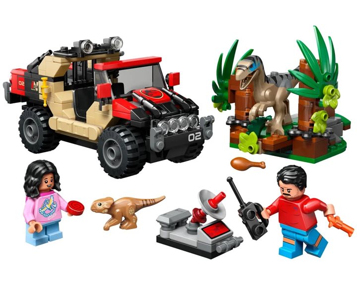 LEGO Jurassic World Διαφυγή Από Ράπτορα Με Εκτός Δρόμου Όχημα 76972