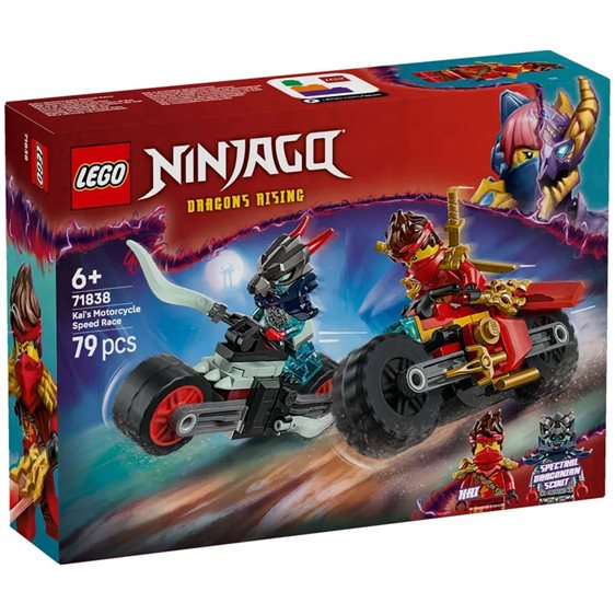 LEGO Ninjago Αγώνας Ταχύτητας του Κάι με Μοτοσικλέτα 71838