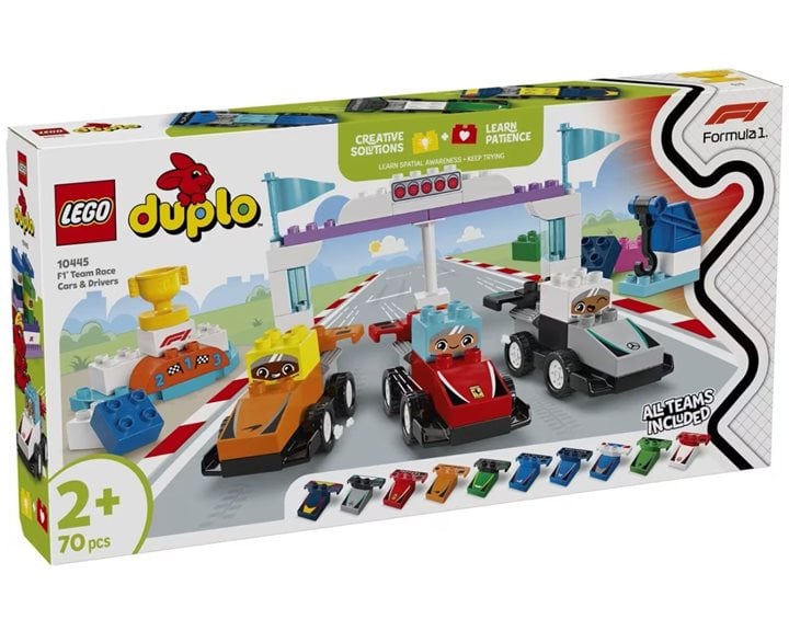 LEGO Duplo Αγωνιστικά Αυτοκίνητα Και Οδηγοί Ομάδας F1® 10445