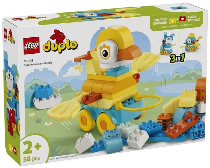 LEGO Duplo 3σε1 Ζώα σε Τροχούς 10448
