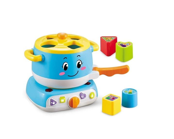 Κατσαρολάκι Luna Toys Μπλε με μουσική και φως 19,1x15,7x17,7 εκ. 000622743