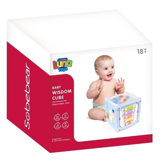Κύβος Δραστηριοτήτων Luna Toys με μουσική και φως 15x15x20 εκ. 000622755