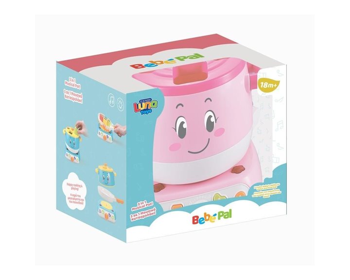Κατσαρολάκι Luna Toys Ροζ με μουσική και φως 19,1x15,7x17,7 εκ. 000622767