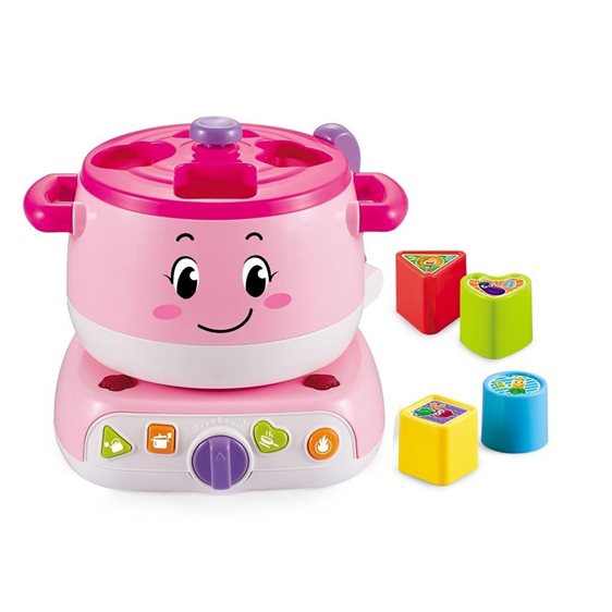 Κατσαρολάκι Luna Toys Ροζ με μουσική και φως 19,1x15,7x17,7 εκ. 000622767