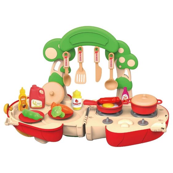 Βαλιτσάκι Μανιτάρι Κουζινικά Luna Toys Σετ 32 Τμχ., 27x13,5x24 εκ. 000622831