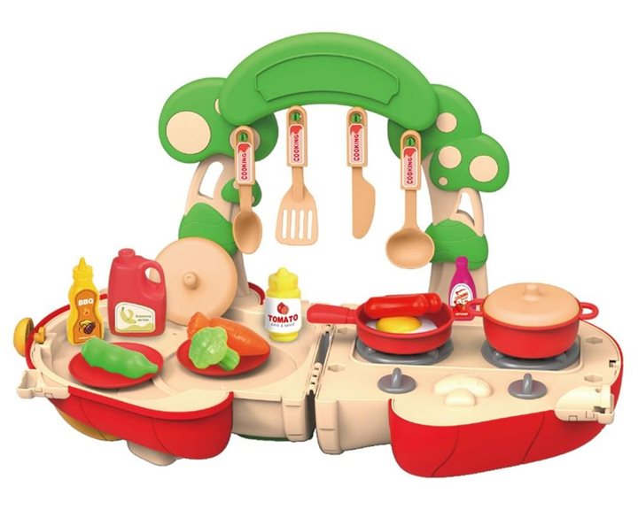 Βαλιτσάκι Μανιτάρι Κουζινικά Luna Toys Σετ 32 Τμχ., 27x13,5x24 εκ. 000622831