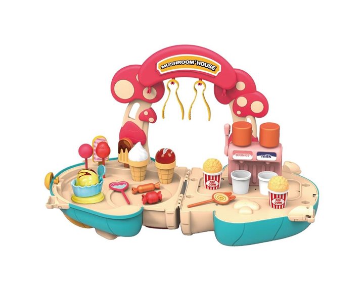 Βαλιτσάκι Μανιτάρι Ζαχαροπλαστικής Luna Toys Σετ 39 Τμχ., 27x13,5x24 εκ. 000622832