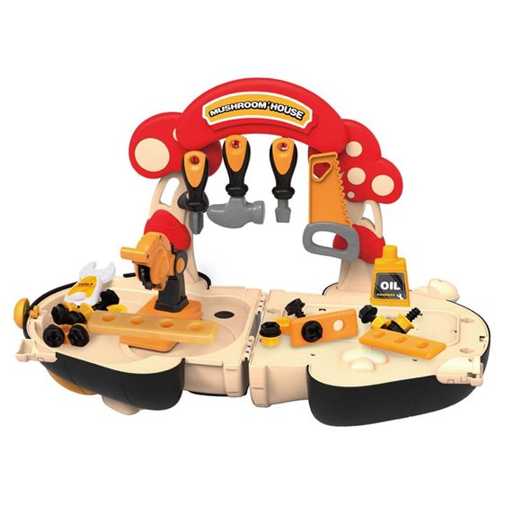 Βαλιτσάκι Μανιτάρι Εργαλεία Luna Toys Σετ 40 Τμχ., 27x13,5x24 εκ. 000622834