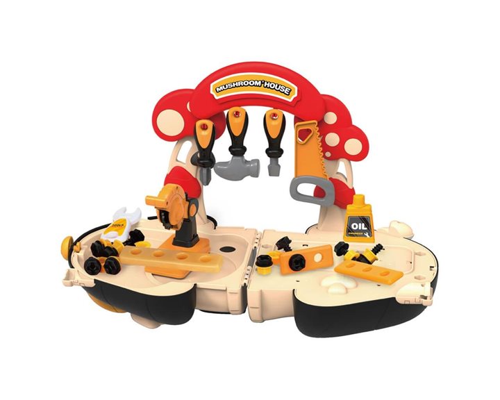 Βαλιτσάκι Μανιτάρι Εργαλεία Luna Toys Σετ 40 Τμχ., 27x13,5x24 εκ. 000622834