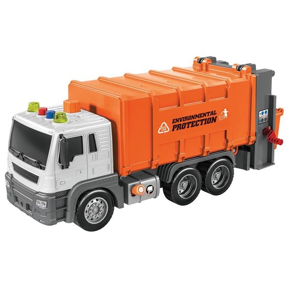 Απορριμματοφόρο Friction Luna Toys 1:16 με ήxο και φως 000623100