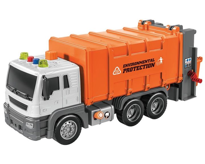 Απορριμματοφόρο Friction Luna Toys 1:16 με ήxο και φως 000623100