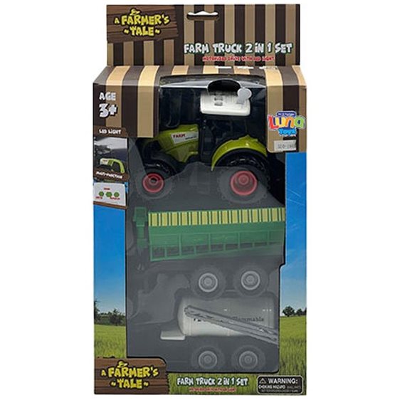 Τρακτέρ Φάρμα Σετ Luna Toys με ήχο και φως 19,5x10x28,5εκ. 000623312