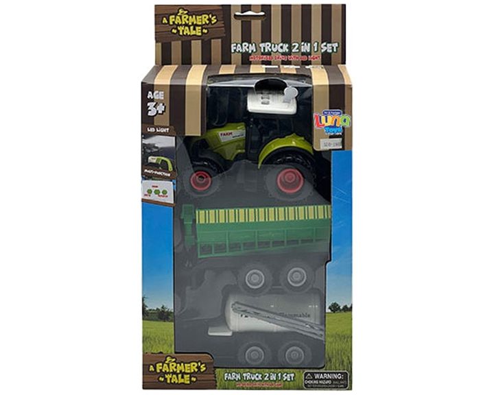 Τρακτέρ Φάρμα Σετ Luna Toys με ήχο και φως 19,5x10x28,5εκ. 000623312