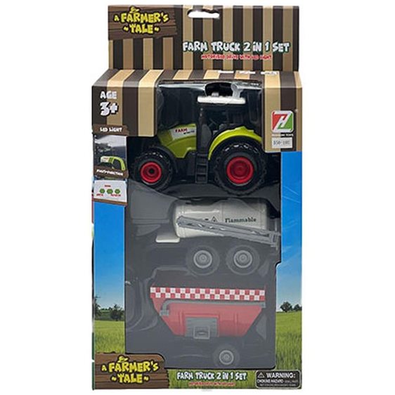 Τρακτέρ Φάρμα Σετ Luna Toys με μουσική και φως 19,5x10x28,5εκ. 000623313