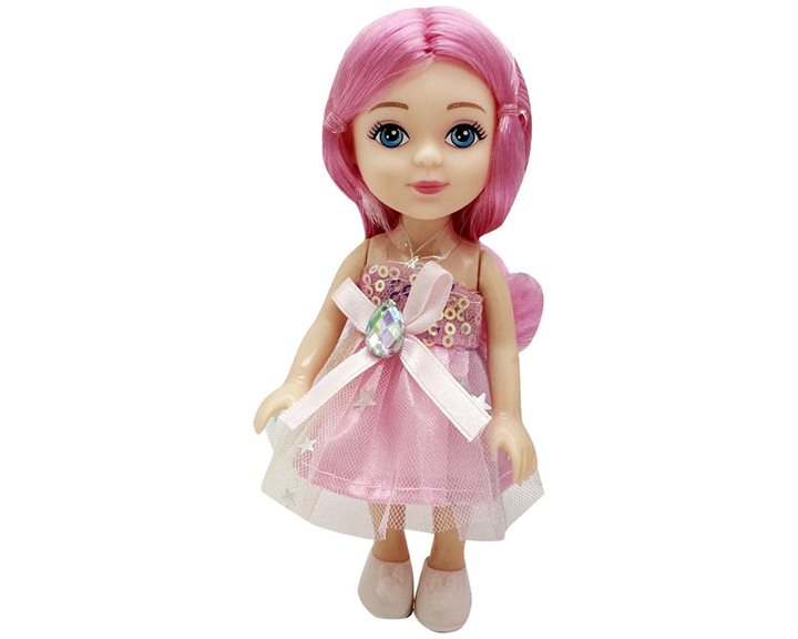 Τσάντα Πλάτης με Κούκλα Ροζ Luna Toys 20x9x27,5εκ. 000623230