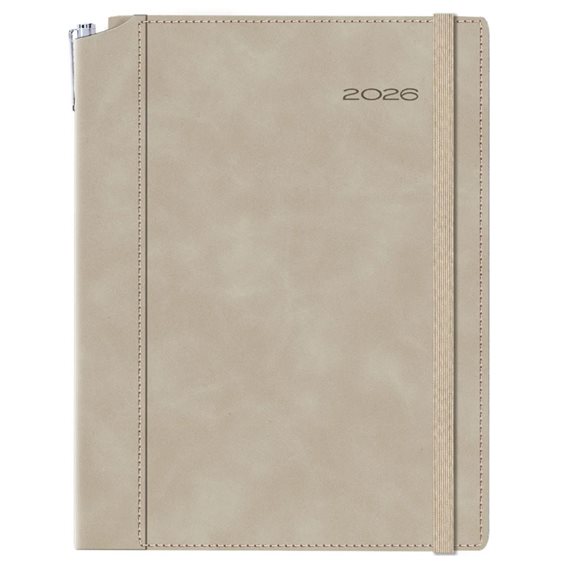 Ημερολόγιο Ημερ.14.5x20.5 Borneo Chia Μπεζ