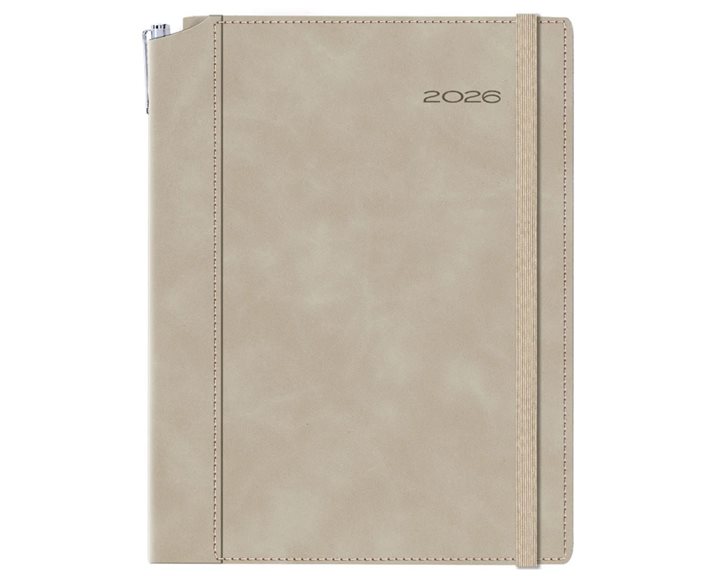 Ημερολόγιο Ημερ.14.5x20.5 Borneo Chia Μπεζ