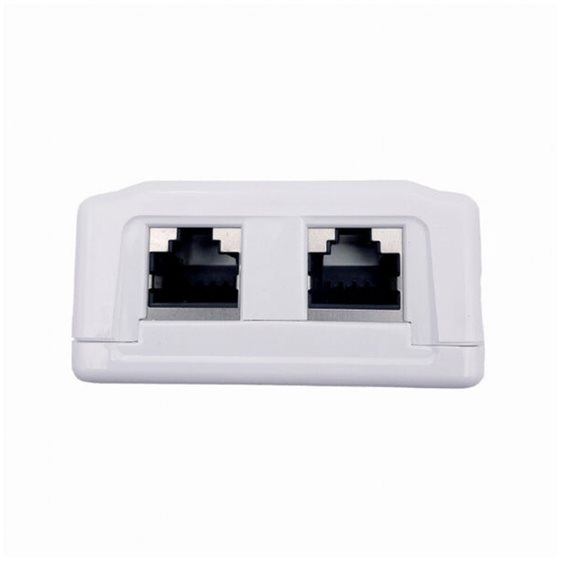 CABLEXPERT CAT6A FTP DOUBLE PORT SURFACE MOUNT BOX WHITE
