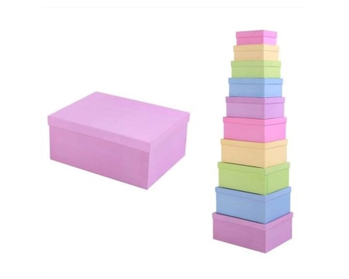 I-Total Κουτί Δώρου 19x13x7.5εκ XL2545  Rainbow