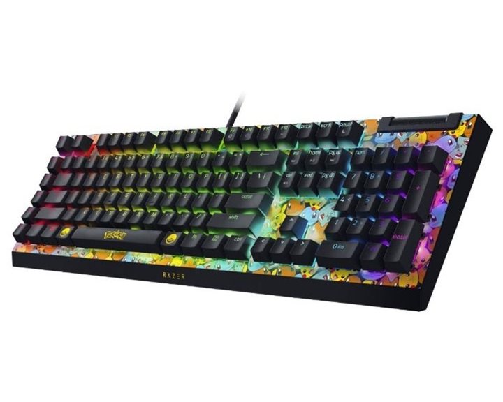 Razer BLACKWIDOW V4 X Pokemon Kanto Starters Ed. - RGB Gaming Mechanical Keyboard - Green Switch