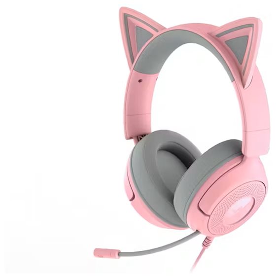 Kraken Kitty V3 X Quartz - Gaming Headset - Kitty Ears - 7.1 Surround - PC/PS5/Xbox/Switch 2 - 3.5mm