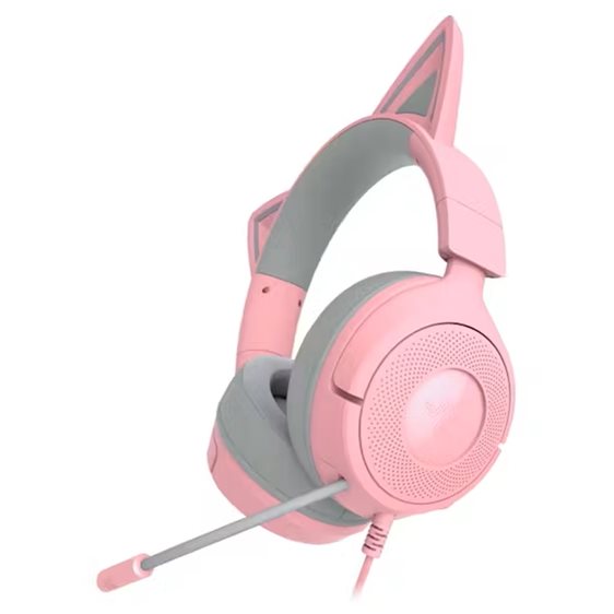 Kraken Kitty V3 X Quartz - Gaming Headset - Kitty Ears - 7.1 Surround - PC/PS5/Xbox/Switch 2 - 3.5mm