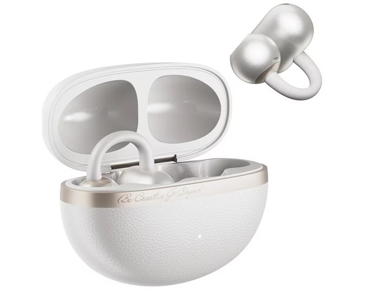 QCY Crossky C50 White (CT06) Open Ear Earclip, BT 6.0, IPX5 waterproof, 35h