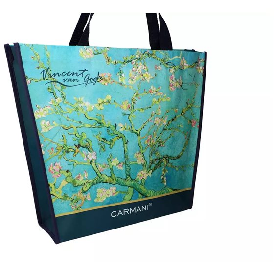 Τσάντα Ώμου Πλαστική Carmani Van Gogh Almond Tree 46x11x38cm