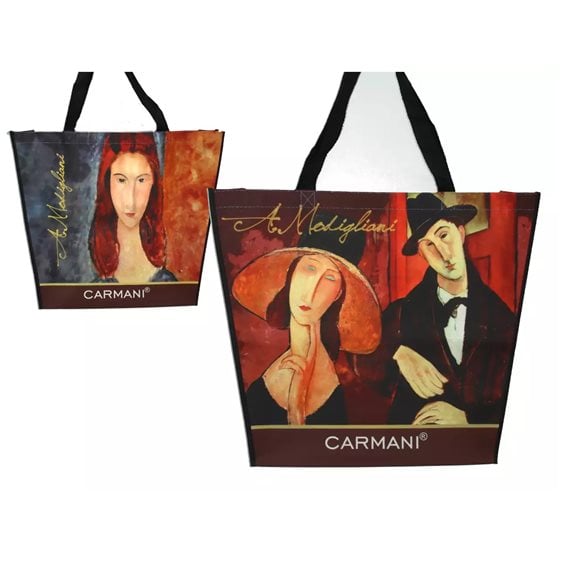 Τσάντα Ώμου Πλαστική Carmani A. Modigliani 46x11x38cm