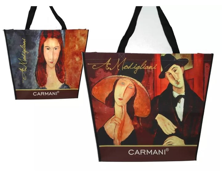 Τσάντα Ώμου Πλαστική Carmani A. Modigliani 46x11x38cm