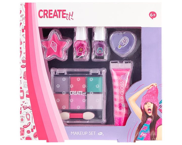 Lulu Blush Σετ Μακιγιάζ Ρόζ Λιλά