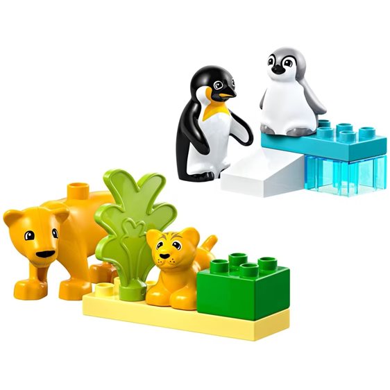 LEGO Duplo Οικογένειες Άγριων Ζώων: Πιγκουίνοι και Λιοντάρια 10442