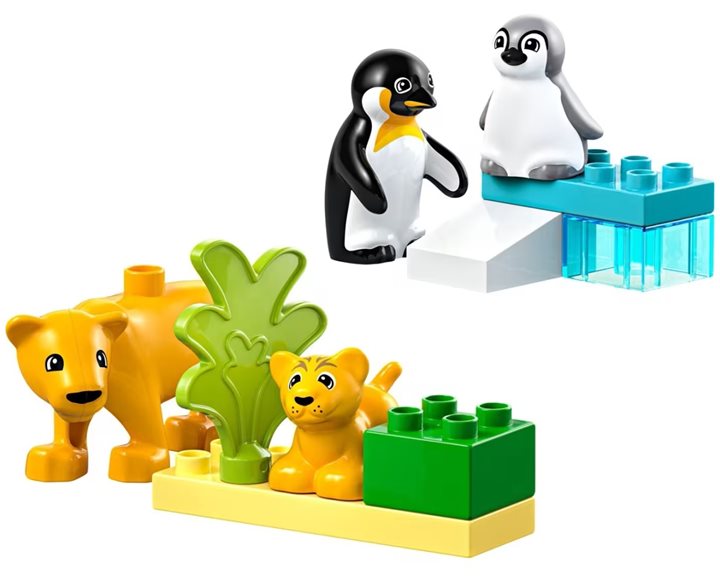 LEGO Duplo Οικογένειες Άγριων Ζώων: Πιγκουίνοι και Λιοντάρια 10442