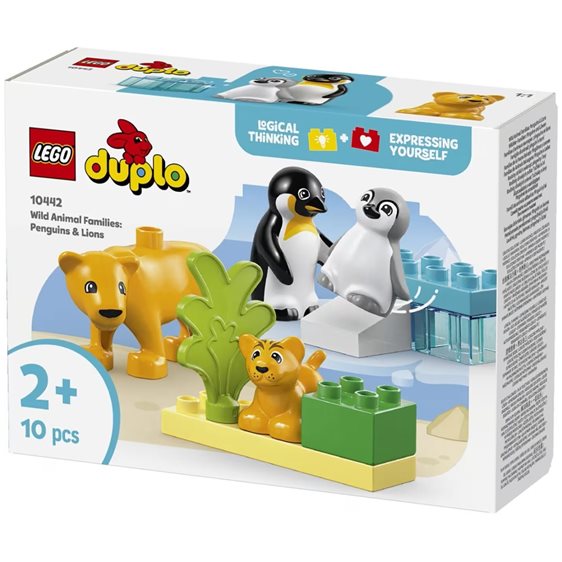 LEGO Duplo Οικογένειες Άγριων Ζώων: Πιγκουίνοι και Λιοντάρια 10442