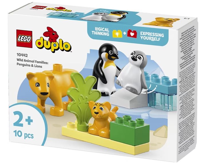 LEGO Duplo Οικογένειες Άγριων Ζώων: Πιγκουίνοι και Λιοντάρια 10442