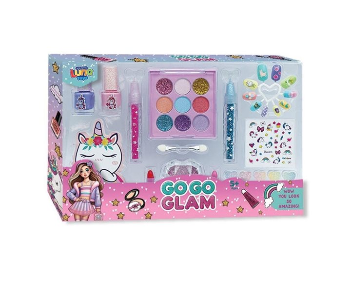 Μακιγιάζ Σετ Go Go Glam Luna Toys 31τμχ. 28x4x21,5 εκ. 000623023