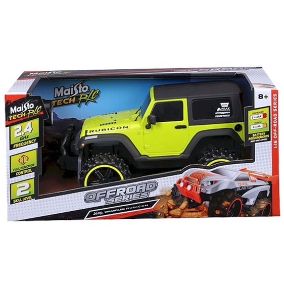 Maisto 1:16 Scale Τηλεκατευθυνόμενο Off Road Jeep Wrangler Rubicon, 2.4 Ghz