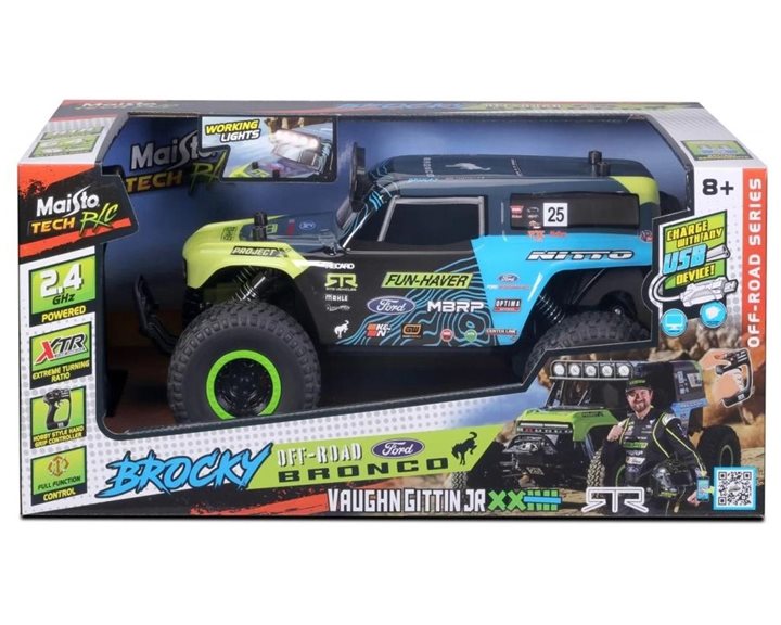 Maisto Τηλεκατευθυνόμενο R/C Tech Brocky Off Road Ford Bronco