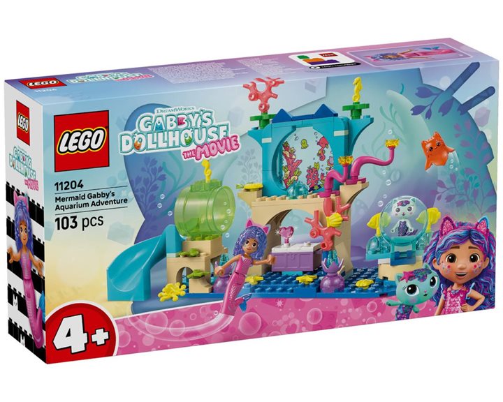 LEGO Gabbys Κουκλόσπιτο Γοργόνα Περιπέτεια στο Ενυδρείο της Gabbys 11204
