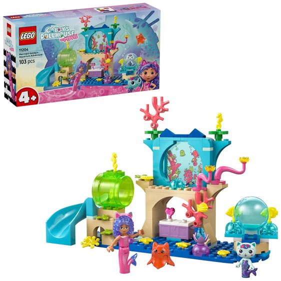 LEGO Gabbys Κουκλόσπιτο Γοργόνα Περιπέτεια στο Ενυδρείο της Gabbys 11204