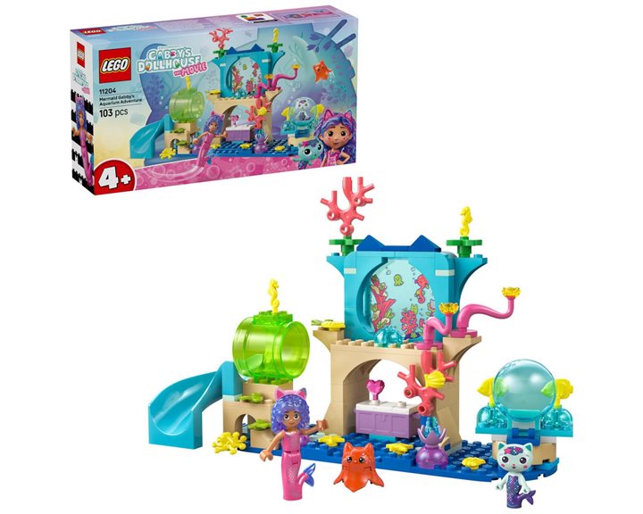 LEGO Gabbys Κουκλόσπιτο Γοργόνα Περιπέτεια στο Ενυδρείο της Gabbys 11204