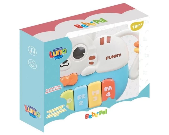 Πιάνο Γατάκι  Luna Toys με μουσική και φως 000622746