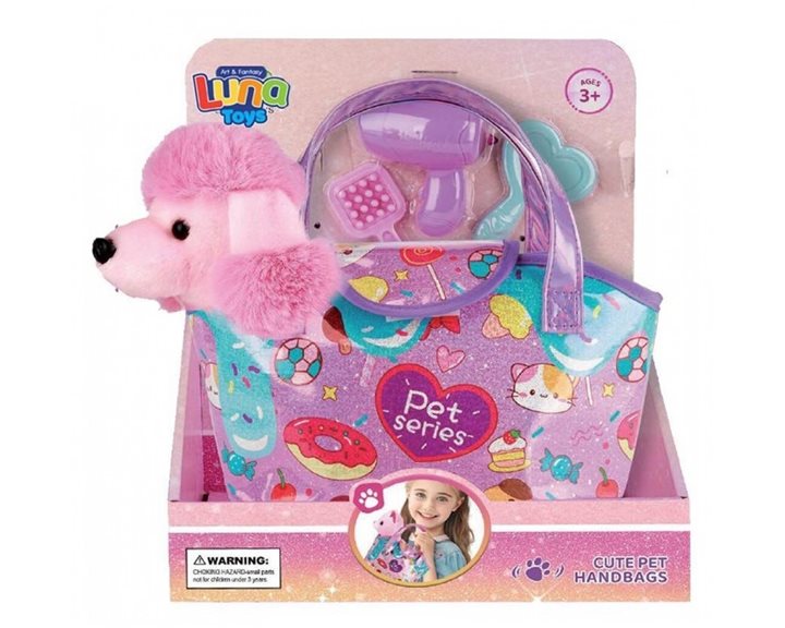 Λούτρινο Σκυλάκι Luna Toys σε Τσάντα 24x13x28εκ. 000623262