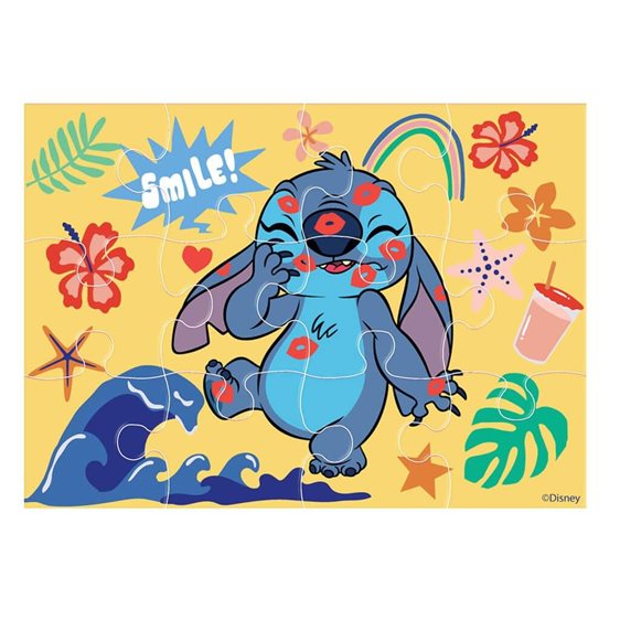 Παζλ Luna 4 σε 1 12/15/20/24τμχ 29χ6χ27.5εκ. Stitch 000565649